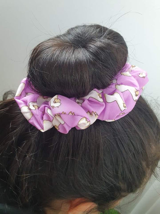 pet-lover-pink-alpaca-scrunchie