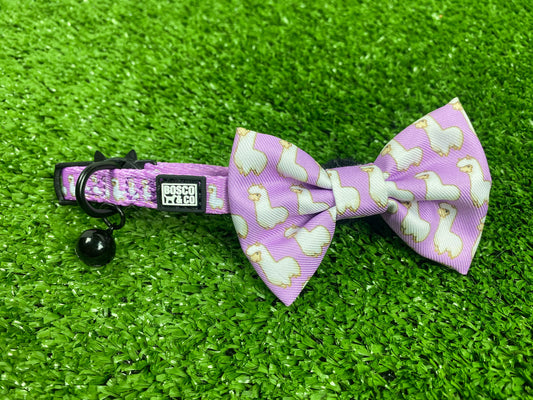 pink-alpaca-cat-collar-with-bow-bosco-co