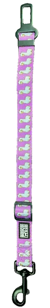 Car Restraint Strap – Pink Alpaca