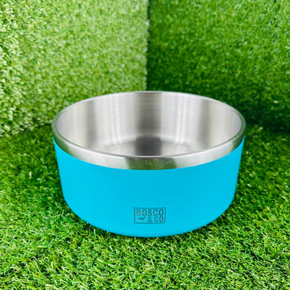 Bosco & CO Double Insulated Dog Bowl - Blue
