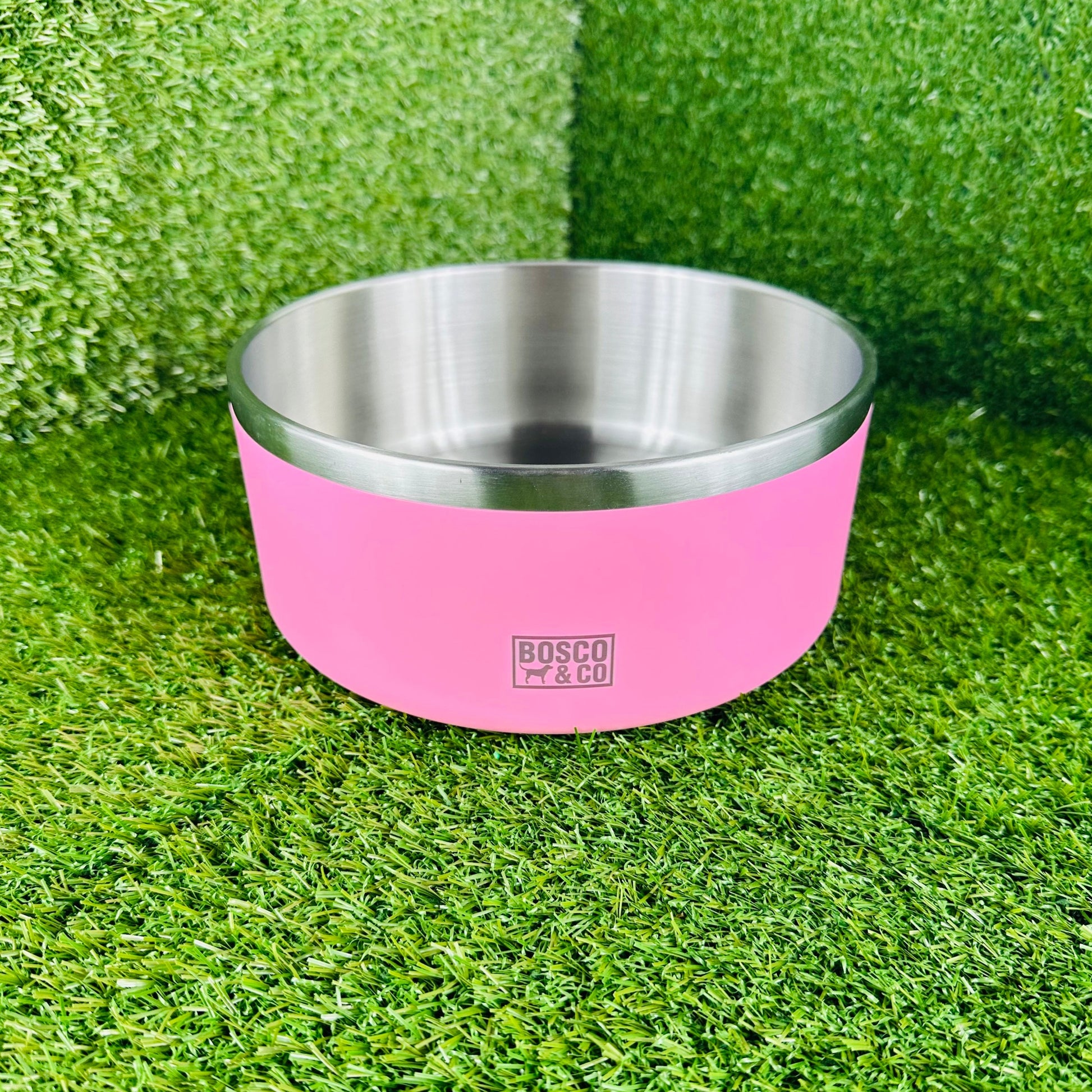 Bosco & CO Double Insulated Dog Bowl - Pink