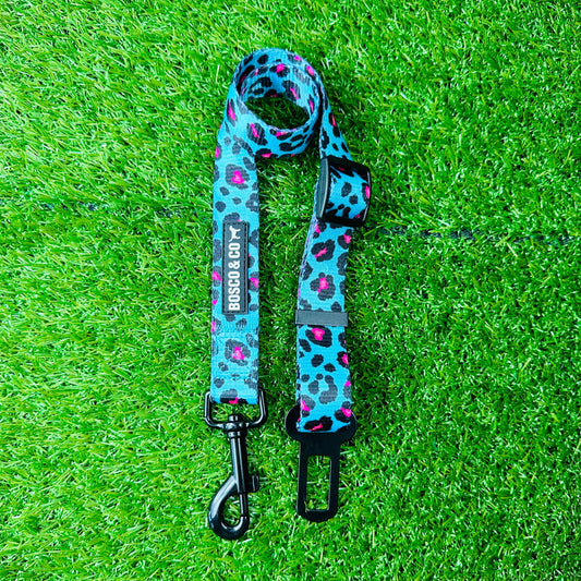 Dog Car Restraint Strap: Leopard