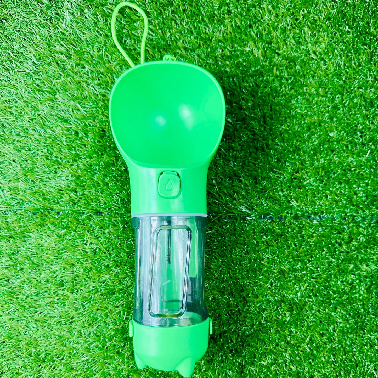 Dog Water Bottle 3 in 1 300ml - Green