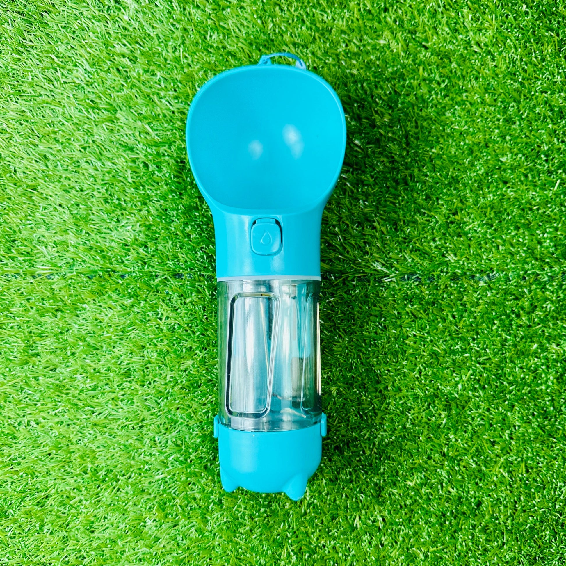 Dog Water Bottle 3 in 1 300ml - Blue